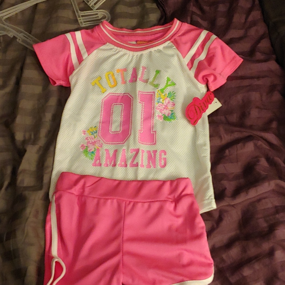 Girls 2pc short set 6x